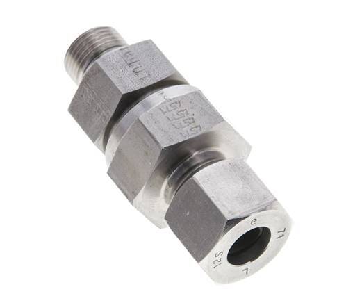 Hydraulic Check Valve Cutting Ring 12S (M20x1.5) & G3/8'' Male Stainless Steel 1-400bar (15-5800)psi Thread-Tube ISO 8434-1