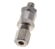 Hydraulic Check Valve Compression Ring 6L (M12x1.5) & G1/8'' Male Stainless Steel 1-250bar (15-3625)psi Thread-Tube ISO 8434-1