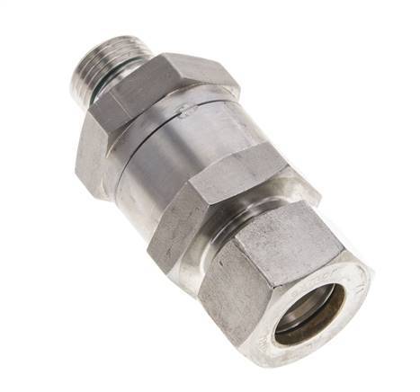 Hydraulic Check Valve Compression Ring 18L (M26x1.5) & G1/2'' Male Stainless Steel 1-160bar (15-2320)psi Thread-Tube ISO 8434-1