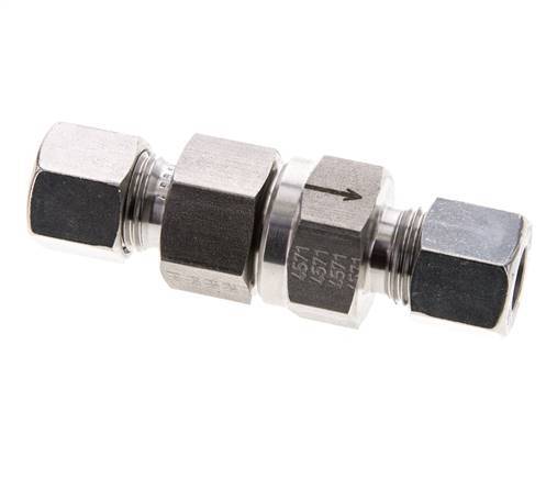 Hydraulisches Rückschlagventil Schneidring 10L (M16x1.5) Edelstahl 1-250bar (15-3625)psi ISO 8434-1