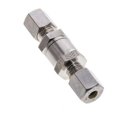 Hydraulisches Rückschlagventil Kompressionsring 6L (M12x1.5) Edelstahl 1-250bar (15-3625)psi ISO 8434-1