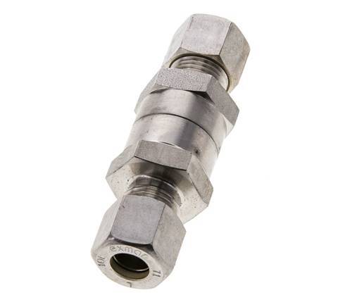 Hydraulic Check Valve Compression Ring 10L (M16x1.5) Stainless Steel 1-250bar (15-3625)psi ISO 8434-1