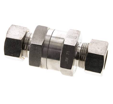 Hydraulic Check Valve Compression Ring 22L (M30x2) Stainless Steel 1-160bar (15-2320)psi ISO 8434-1
