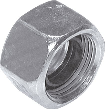 6S (M14x1.5) Steel Functional Nut NBR [2 Pieces]