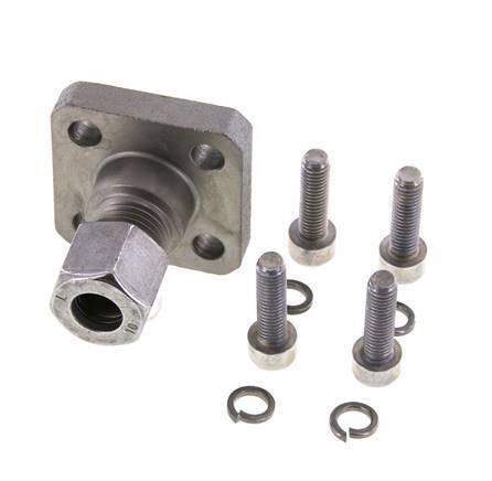 LK 35 Pumpenflansch Stahl mit 10L (M16x1,5)