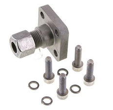 LK 35 Pumpenflansch Stahl mit 10L (M16x1,5)
