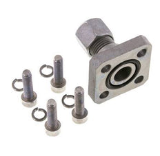 LK 35 Pumpenflansch Stahl mit 10L (M16x1,5)