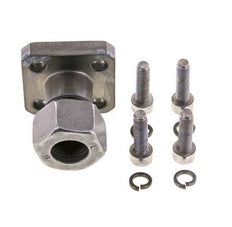 LK 35 Pumpenflansch Stahl mit 15L (M22x1,5)