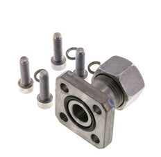 LK 35 Pumpenflansch Stahl mit 15L (M22x1,5)