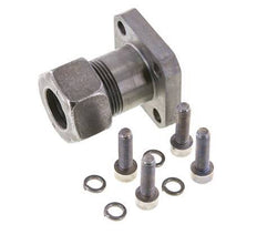 LK 40 Pumpenflansch Stahl mit 18L (M26x1,5)