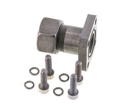 LK 40 Pumpenflansch Stahl mit 18L (M26x1,5)