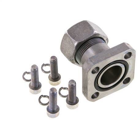 LK 40 Pumpenflansch Stahl mit 18L (M26x1,5)