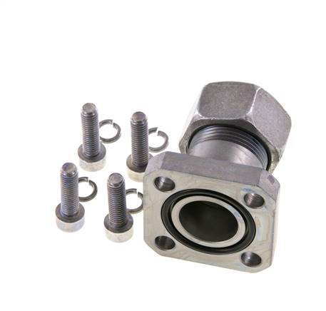 LK 40 Pumpenflansch Stahl mit 18L (M26x1,5)