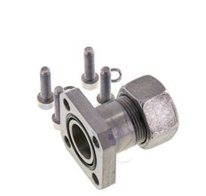 LK 40 Pumpenflansch Stahl mit 18L (M26x1,5)