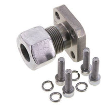 LK 35 Pumpenflansch Stahl mit 16S (M24x1,5)