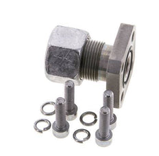 LK 35 Pumpenflansch Stahl mit 16S (M24x1,5)