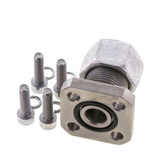 LK 35 Pumpenflansch Stahl mit 16S (M24x1,5)