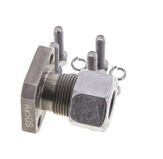 LK 35 Pumpenflansch Stahl mit 16S (M24x1,5)