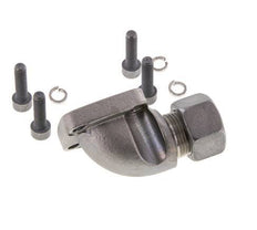 LK 40 Winkelpumpenflansch Temperguss mit 15L (M22x1,5)