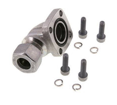 LK 40 Winkelpumpenflansch Temperguss mit 15L (M22x1,5)