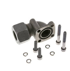 LK 40 Winkelpumpenflansch Temperguss mit 20S (M30x2)