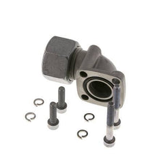 LK 40 Winkelpumpenflansch Temperguss mit 20S (M30x2)