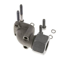 LK 40 Winkelpumpenflansch Temperguss mit 20S (M30x2)