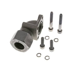 LK 40 Winkelpumpenflansch Temperguss mit 20S (M30x2)