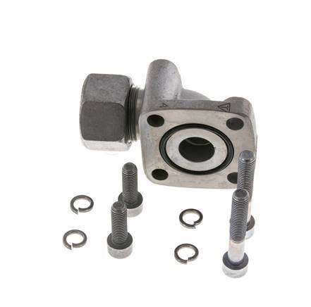 LK 55 Winkelpumpenflansch Temperguss mit 20S (M30x2)