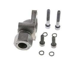 LK 55 Winkelpumpenflansch Temperguss mit 20S (M30x2)