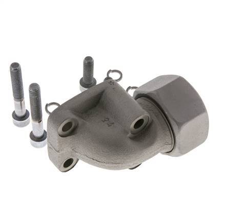 LK 55 Winkelpumpenflansch Temperguss mit 30S (M42x2)