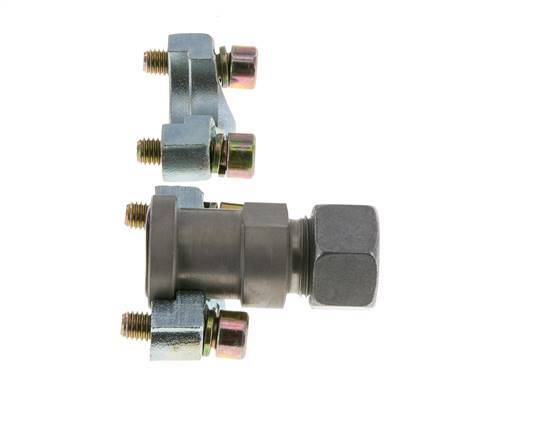 1/2'' SAE-Flansch 3000 PSI Stahl mit 15L (M22x1.5) ISO 6162-1