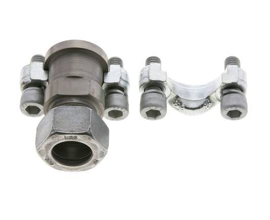 3/4'' SAE-Flansch 3000 PSI Stahl mit 22L (M30x2) ISO 6162-1