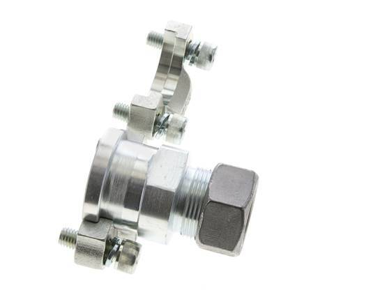 1-1/4'' SAE-Flansch 3000 PSI Stahl mit 28L (M36x2) ISO 6162-1