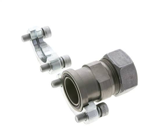 1-1/4'' SAE-Flansch 3000 PSI Stahl mit 35L (M45x2) ISO 6162-1