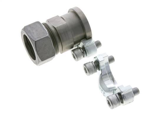 1-1/4'' SAE-Flansch 3000 PSI Stahl mit 35L (M45x2) ISO 6162-1