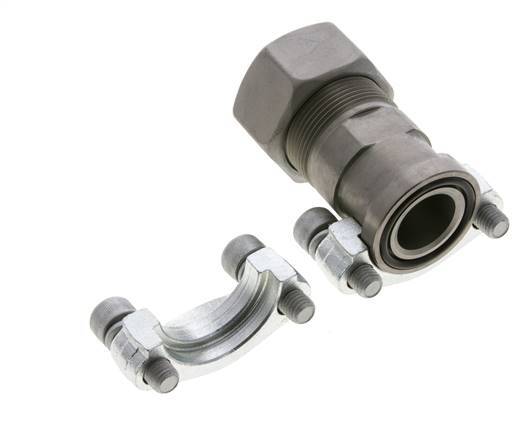 1'' SAE Flange 3000 PSI Steel with 30S (M42x2) ISO 6162-1