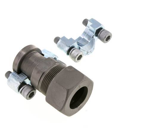 3/4'' SAE Flange 6000 PSI Steel with 30S (M42x2) ISO 6162-2