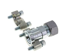 1'' SAE Flange 6000 PSI Steel with 25S (M36x2) ISO 6162-2