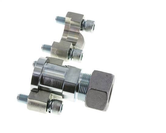 1'' SAE Flange 6000 PSI Steel with 25S (M36x2) ISO 6162-2