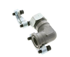 1-1/4'' Winkelstück SAE-Flansch 3000 PSI Stahl mit 35L (M45x2) ISO 6162-1