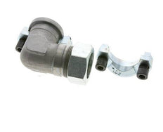 1-1/4'' Winkelstück SAE-Flansch 3000 PSI Stahl mit 35L (M45x2) ISO 6162-1