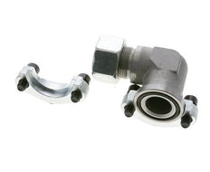 1-1/4''-Winkelstück SAE-Flansch 3000 PSI Stahl mit 25S (M36x2) ISO 6162-1