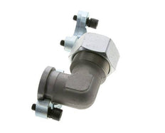 1-1/4'' Winkelstück SAE-Flansch 3000 PSI Stahl mit 38S (M52x2) ISO 6162-1