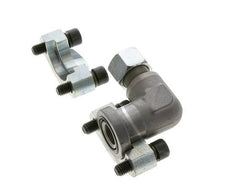 3/4''-Winkelstück SAE-Flansch 6000 PSI Stahl mit 16S (M24x1,5) ISO 6162-2