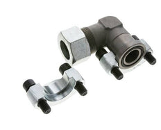1'' Elbow SAE Flange 6000 PSI Steel with 30S (M42x2) ISO 6162-2