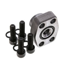 3/4'' SAE-Flansch 3000 PSI Glattstahl mit G1/2'' Innengewinde ISO 6162-1