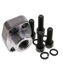 3/4'' SAE-Flansch 3000 PSI Glattstahl mit G1/2'' Innengewinde ISO 6162-1