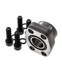 1'' SAE-Flansch 3000 PSI Glattstahl mit G1'' Innengewinde ISO 6162-1