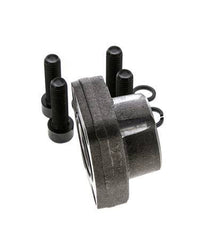 1'' SAE-Flansch 3000 PSI Glattstahl mit G1'' Innengewinde ISO 6162-1